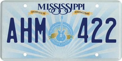 MS license plate AHM422