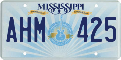 MS license plate AHM425