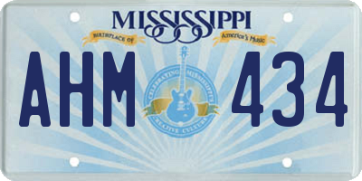 MS license plate AHM434