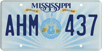 MS license plate AHM437
