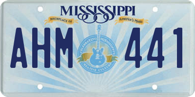 MS license plate AHM441