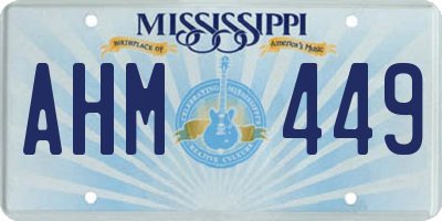 MS license plate AHM449