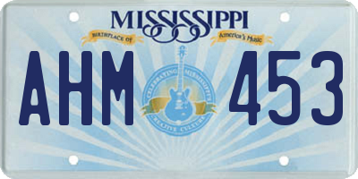 MS license plate AHM453