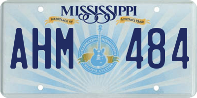 MS license plate AHM484