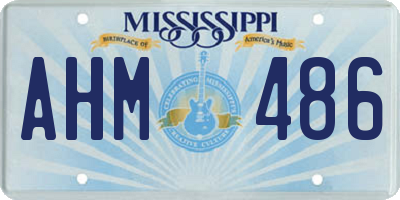 MS license plate AHM486