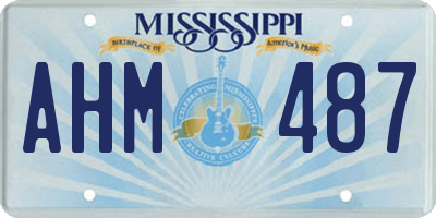 MS license plate AHM487