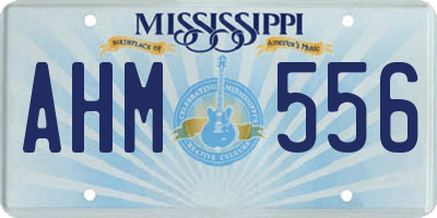 MS license plate AHM556
