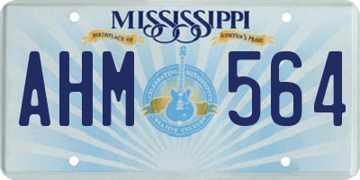 MS license plate AHM564