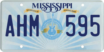 MS license plate AHM595