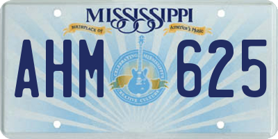 MS license plate AHM625