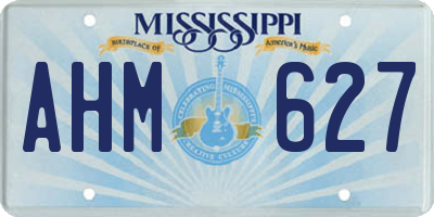 MS license plate AHM627