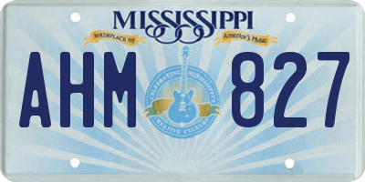 MS license plate AHM827