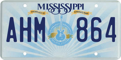 MS license plate AHM864