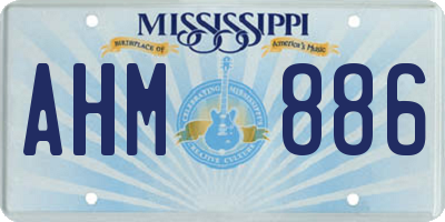 MS license plate AHM886