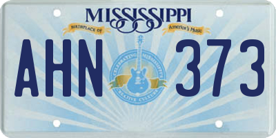 MS license plate AHN373