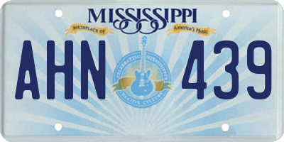 MS license plate AHN439