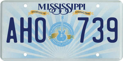 MS license plate AHO739