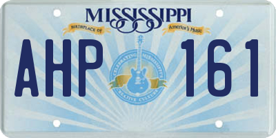 MS license plate AHP161