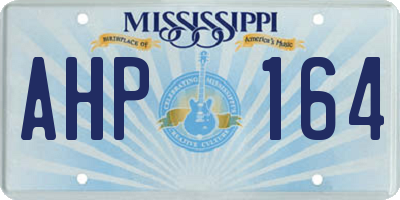 MS license plate AHP164