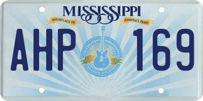 MS license plate AHP169