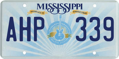 MS license plate AHP339