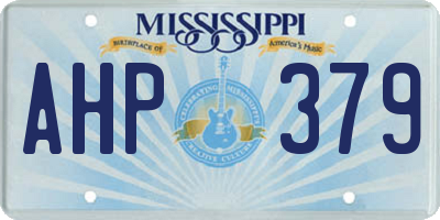 MS license plate AHP379