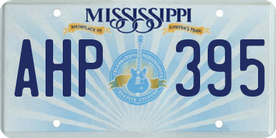 MS license plate AHP395