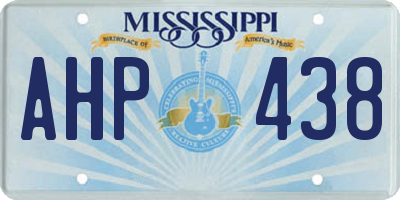 MS license plate AHP438