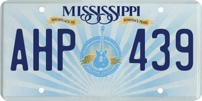 MS license plate AHP439