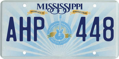 MS license plate AHP448