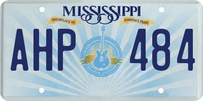 MS license plate AHP484