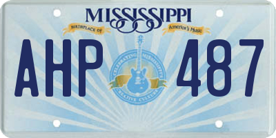 MS license plate AHP487