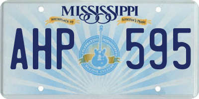 MS license plate AHP595
