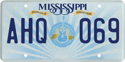 MS license plate AHQ069