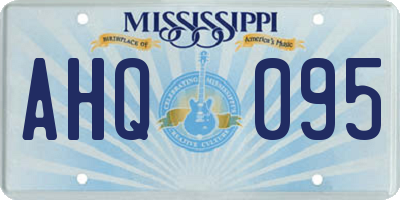 MS license plate AHQ095