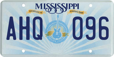 MS license plate AHQ096