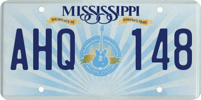 MS license plate AHQ148