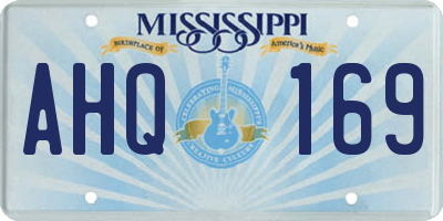 MS license plate AHQ169