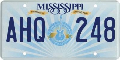 MS license plate AHQ248