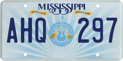 MS license plate AHQ297