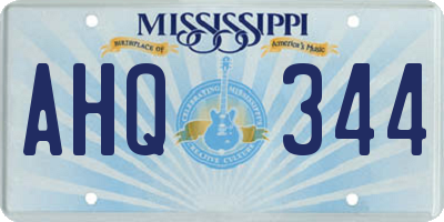 MS license plate AHQ344