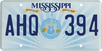 MS license plate AHQ394
