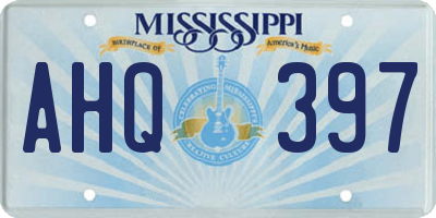 MS license plate AHQ397