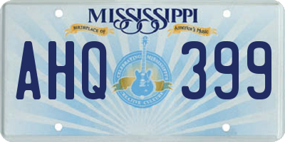 MS license plate AHQ399