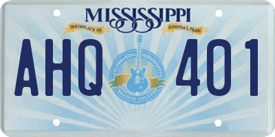 MS license plate AHQ401