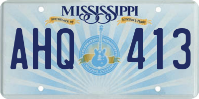 MS license plate AHQ413