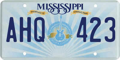 MS license plate AHQ423