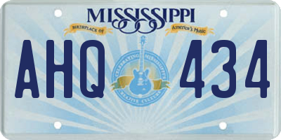 MS license plate AHQ434