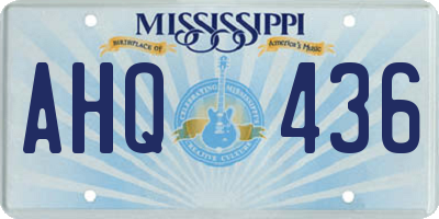 MS license plate AHQ436