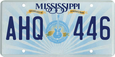 MS license plate AHQ446